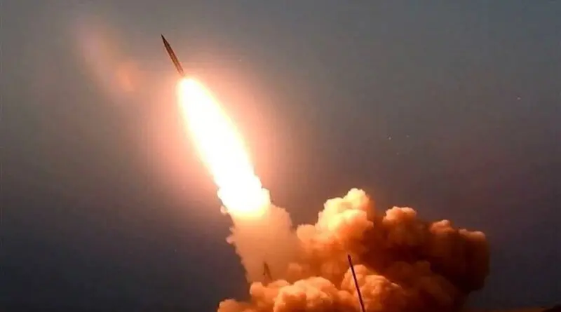 File photo of Iran launching a missile. Photo Credit: Mehr News Agency