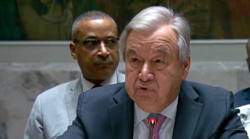 United Nations Secretary-General António Guterres Photo Credit: UN