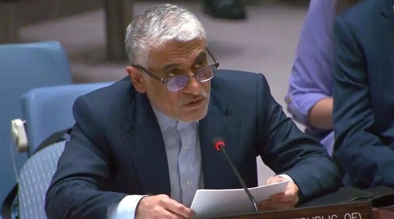 Iranian Ambassador to the UN Amir Saeid Iravani. Photo Credit: Tasnim News Agency