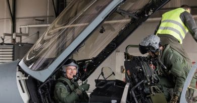 NATO Secretary General Jens Stoltenberg visits the 73 Tactical Air Wing in Laage, Mecklenburg-Western Pomerania and prepares for a flight in a Eurofighter. Photo Credit: NATO