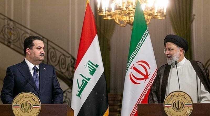 Prime Minister of Iraq Mohammad Shia al-Sudani with Iran's President Ebrahim Raisi. Photo Credit: Tasnim News Agency