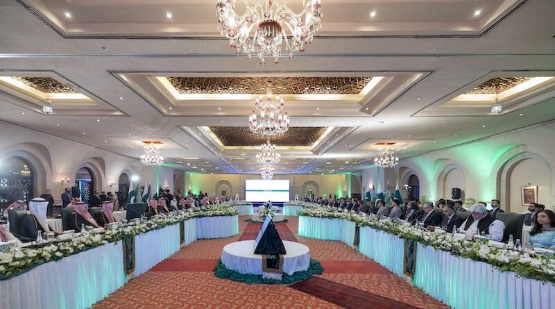 Saudi Arabia's Foreign Minister Prince bin Farhan Al Saud and Pakistan's Foreign Minister Ishaq Dar co-chair the Special Investment Facilitation Council Meeting. Photo Credit: KSA Foreign Ministry, X