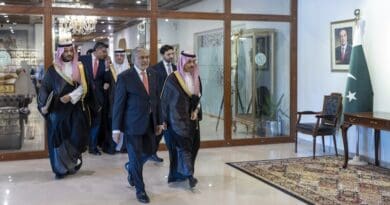 Saudi Arabia's Foreign Minister Prince bin Farhan Al Saud with Pakistan's Foreign Minister Ishaq DarPhoto Credit: KSA Foreign Ministry, X