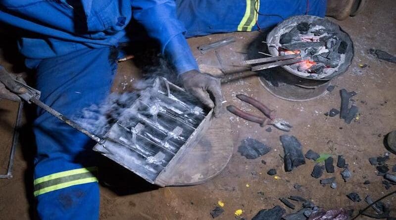 Recycling activities for lead-acid batteries. Credit: Dr Chris Kinally