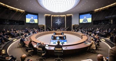 Virtual meeting of the NATO-Ukraine Council at the level of Allied Defence Ministers with Volodymyr Zelenskyy, President of Ukraine chaired by NATO Secretary General Jens Stoltenberg. Photo Credit: NATO