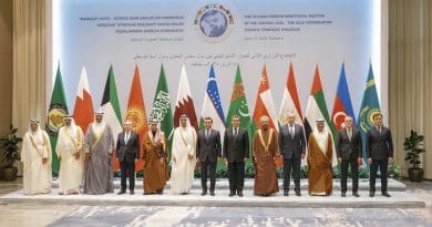 Family photo of GCC and Central Asian republics meeting in Tashkent, Uzbekistan. Photo Credit: Saudi Arabia Foreign Ministry