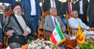Iran's President Ebrahim Raisi with Sri Lanka's President Ranil Wickremesinghe. Photo Credit: Sri Lanka Presidential Press Service