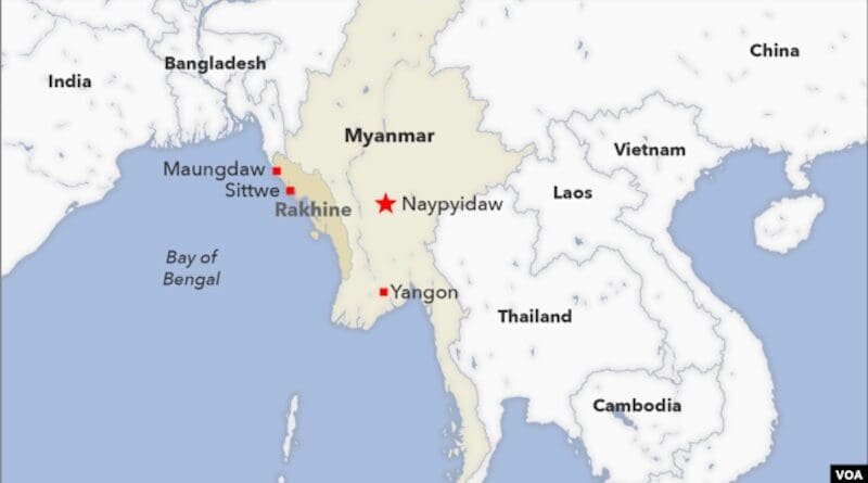 Location of Myanmar. Credit: VOA map
