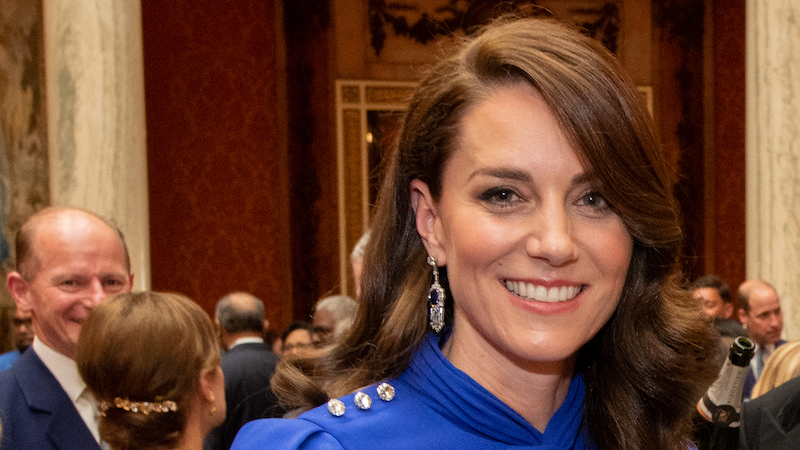 Catherine, Princess of Wales (Kate Middleton). Photo Credit: Ian Jones, Buckingham Palace reception, Wikimedia Commons, photo cropped