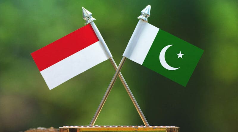Flags of Indonesia and Pakistan. Credit: ICCI