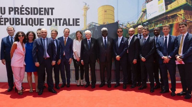 Italy's President Sergio Mattarella visits Eni's projects in Côte d'Ivoire. Photo Credit: Eni