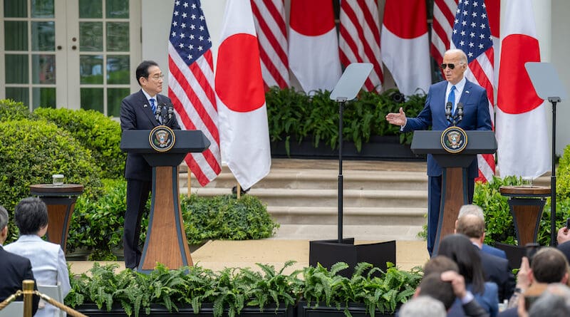Japan's Prime Minister Fumio Kishida with US President Joe Biden. Photo Credit: POTUS, X