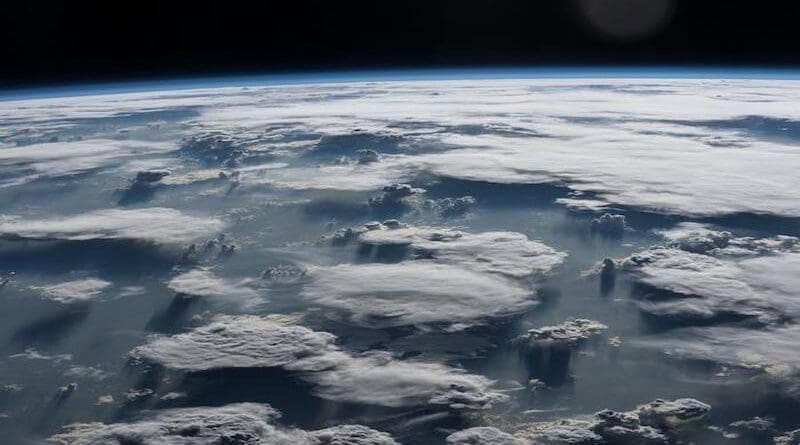 Anvil clouds. Image number ISS042-E-215303 from the International Space Station CREDIT: Earth Science and Remote Sensing Unit, NASA Johnson Space Center