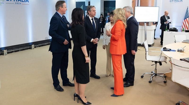 Secretary Antony J. Blinken participates in G7 Foreign Ministers sessions in Capri, Italy, April 19, 2024. (Official State Department photo by Chuck Kennedy)