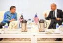 Malaysia’s Home Minister Saifuddin Nasution Ismail (left) welcomes Brian Nelson, U.S. Department of the Treasury’s under secretary for terrorism and financial intelligence, before their official meeting. Photo Credit: Via Facebook/Saifuddin Nasution Ismail