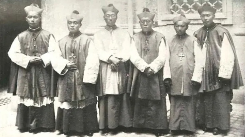 On March 30, 1926, Cardinal van Rossum, prefect of Propaganda Fide, announced Pope Pius XI’s decision to consecrate the first six Chinese bishops, a ceremony that was held in St. Peter’s Basilica on Oct. 28 of that year. | Credit: Public Domain