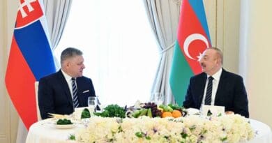 Prime Minister of the Slovak Republic Robert Fico with President of the Republic of Azerbaijan Ilham Aliyev. Photo Credit: president.az