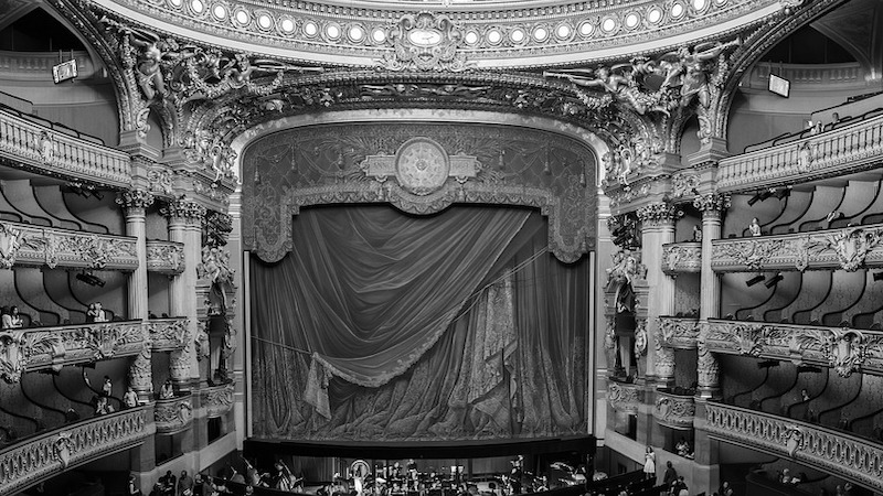 opera hall stage theater curtain