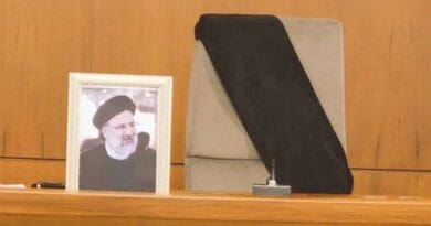 President Ebrahim Raisi's seat in the Iranian cabinet sits empty following his death in a helicopter crash on May 19. Photo Credit: Tasnim News Agency