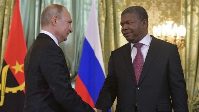 Russian President Vladimir Putin and Angolan President João Lourenço. (photo supplied)
