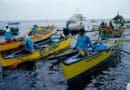 Filipino fishermen aboard small wooden boats join the first part of the civilian convoy from Masinloc port in Zambales province, Philippines, May 15, 2024. Photo Credit: Jojo Riñoza/BenarNews
