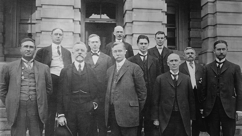 Members of the Dillingham Commission. Photo Credit: Bain News Service, publisher - Library of Congress, Wikipedia Commons