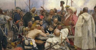 "The Zaporozhye Cossacks Replying to the Sultan," by Ilya Repin, Wikipedia Commons