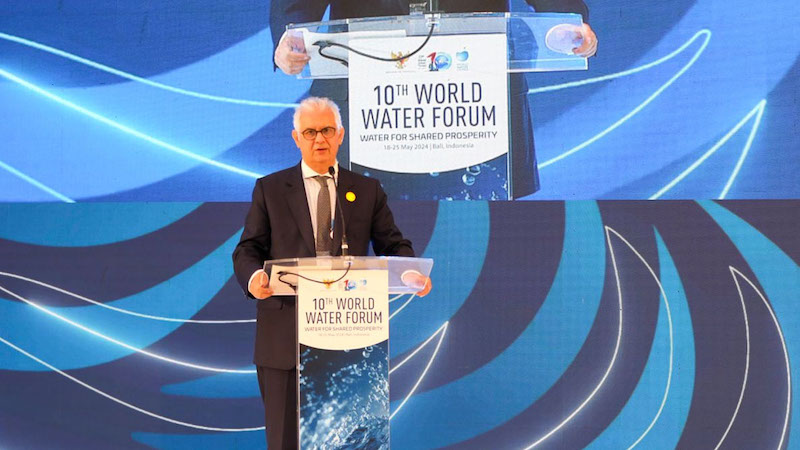Morocco's Minister of Equipment and Water Nizar Baraka at 10th World Water Forum. Photo Credit: Nizar Baraka, X