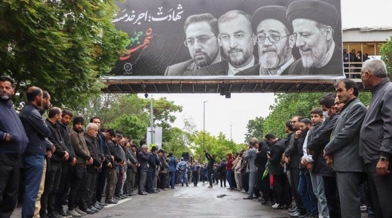 Funeral procession of Iranian President Ebrahim Raisi and seven others killed in a helicopter crash in the northwestern city of Tabriz. Photo Credit: Tasnim News Agency