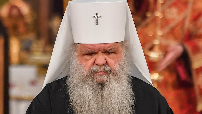 The head of the Macedonian Orthodox Church Archbishop Stefan. Photo Credit: Влада на Република Северна Македонија, Wikimedia Commons
