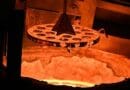 Photograph of the first electric cement production in an electric arc furnace at the Materials Processing Institute, UK. CREDIT: Materials Processing Institute
