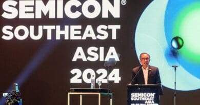 Malaysian Prime Minister Anwar Ibrahim speaks to attendees at the Semicon Southeast Asia 2024 conference during the Malaysia International Trade and Exhibition Center in Kuala Lumpur, May 28, 2024. Photo Credit: S. Mahfuz/BenarNews