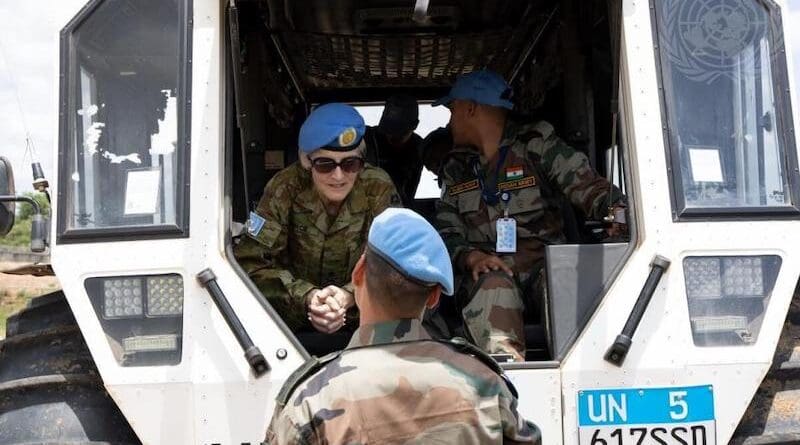 Acting military advisers visits UNMISS. Photo credit: UN Photo/Nektarios Markogiannis