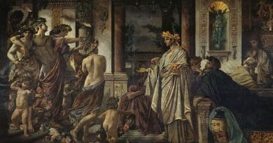 Detail of painting of a scene from Plato's Symposium (Anselm Feuerbach, 1873). Credit: Wikipedia Commons