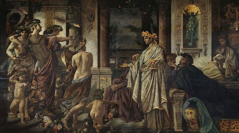 Detail of painting of a scene from Plato's Symposium (Anselm Feuerbach, 1873). Credit: Wikipedia Commons