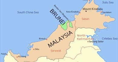 Locations of Sabah and Sarawak in East Malaysia. Credit: Wikipedia Commons