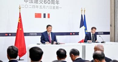 China's President Xi Jinping with France's President Emmanuel Macron. Photo Credit: China Xinhua News/X