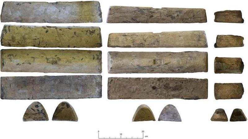 Three ingots that demonstrate the importance of lead production and exportation in northern Cordoba CREDIT: University of Cordoba