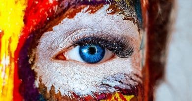 colors paint makeup woman eye make-up