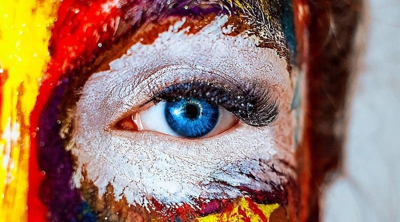 colors paint makeup woman eye make-up