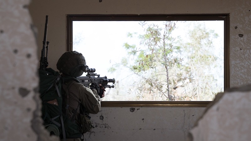 An Israeli soldier in Gaza. Photo Credit: IDF