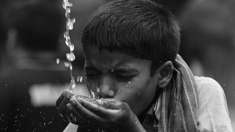 water tap faucet boy thirsty