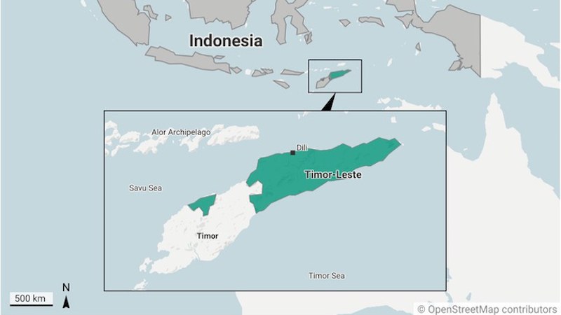 Location of Timor-Leste. Credit: Benar News