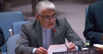 Iran's Ambassador to the United Nations Saeed Iravani. Photo Credit: Tasnim News Agency