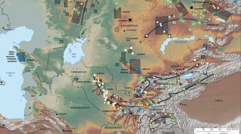 Rare earth element and rare metal inventory of central Asia. Credit: US Department of the Interior