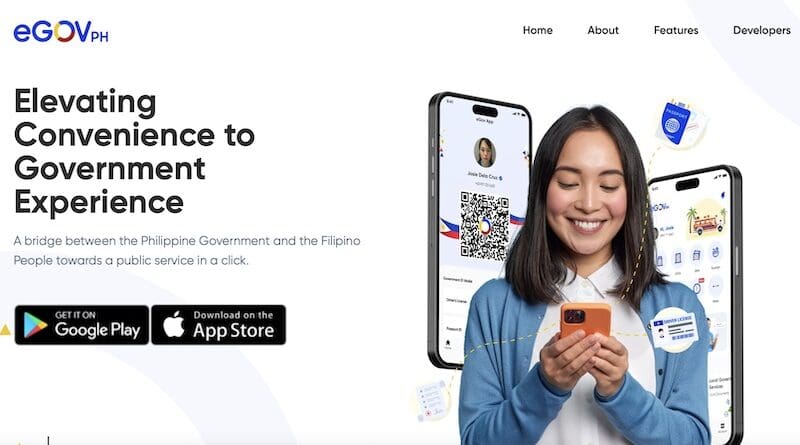 Screenshot of E-Government Philippines website. Credit: e.gov.ph