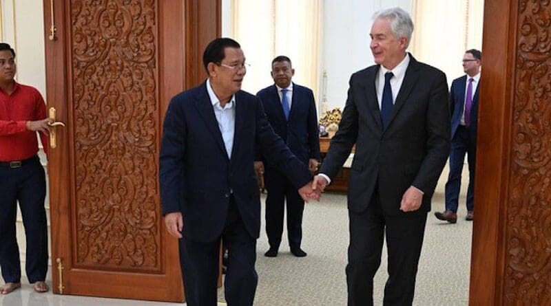 Cambodian Senate President Hun Sen meets with CIA Director William Burns in Takhmao, June 2, 2024. Photo Credit: Hun Sen/Facebook