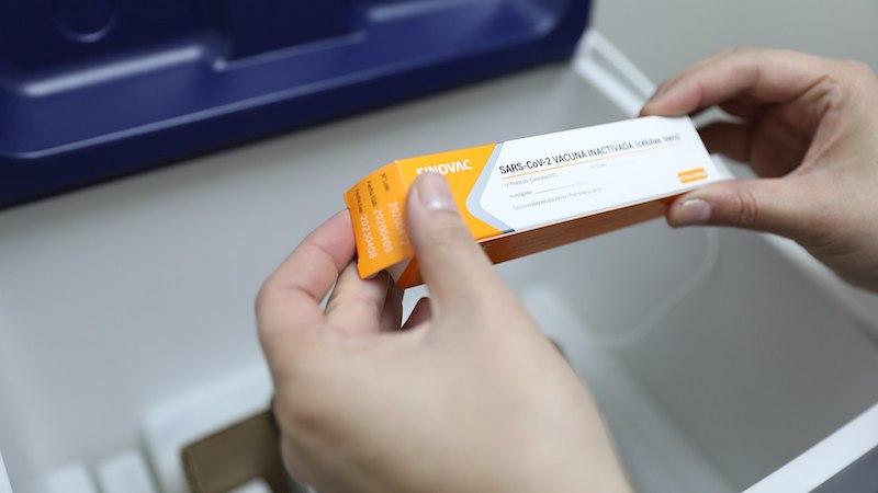 First image of the vaccine developed by UC and the Chinese laboratory Sinovac Biotech Ltd. Credit: Karina Fuenzalida. Photo Credit: Wikimedia Commons