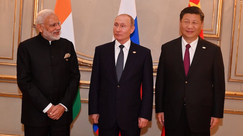 File photo of India's Prime Minister Narendra Modi, Russia's President Vladimir Putin and China's President Xi Jinping. Photo Credit: Narendra Modi, X