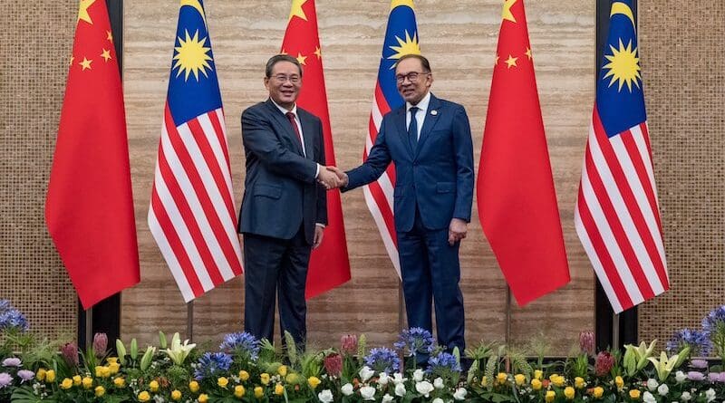 China's Premier Li Qiang with Malaysia's Prime Minister Anwar Ibrahim. Photo Credit: Malaysian Prime Minister’s Office